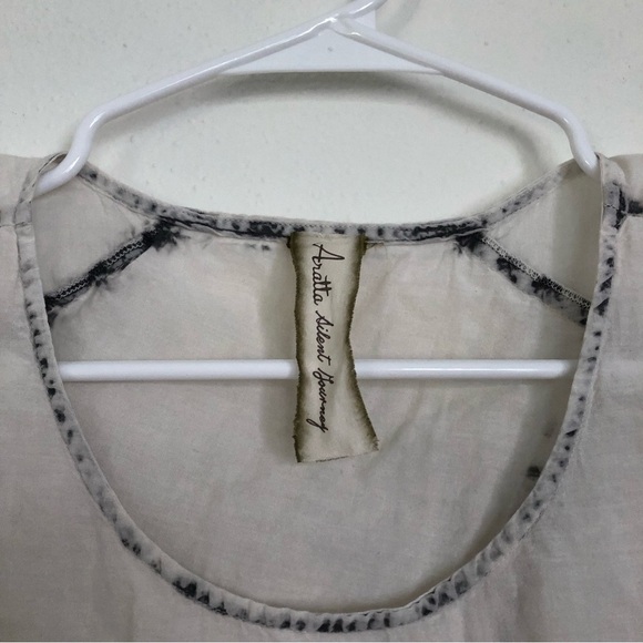 Anthropologie Aratta Silent Journey Embroidered Split Back Tank - Picture 4 of 9